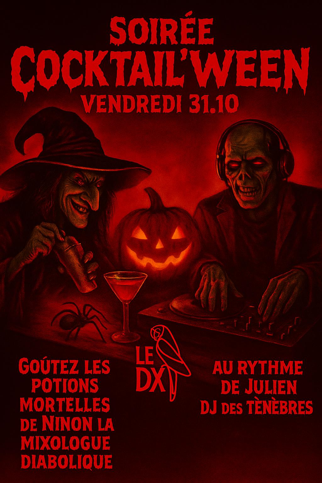 Soirée Halloween vendredi 31 octobre
